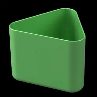 Triangular Office pen container