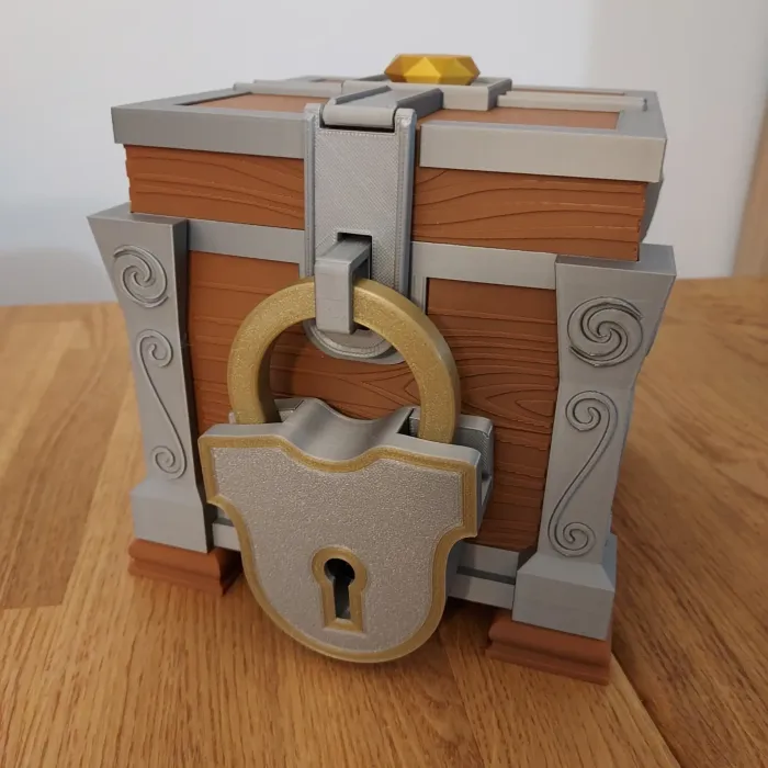 Fantasy Chest with Modular Lock - Toys - PLA - 3D printed product - фото 7