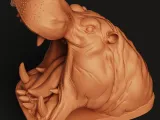 Hippo Head Controller Stand | Universal Gaming Remote Holder-4