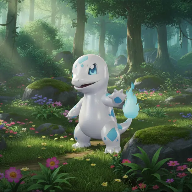 Rare White Albine Charmander