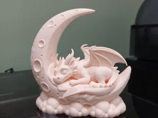 Sleeping Dragon on Crescent Moon