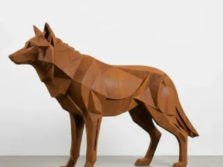 Lobo marrom - low poly