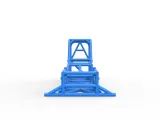Frame of Supermodified front engine race car V1 Scale 1:25-4
