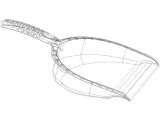 Open Clean Plastic Dustpan-3