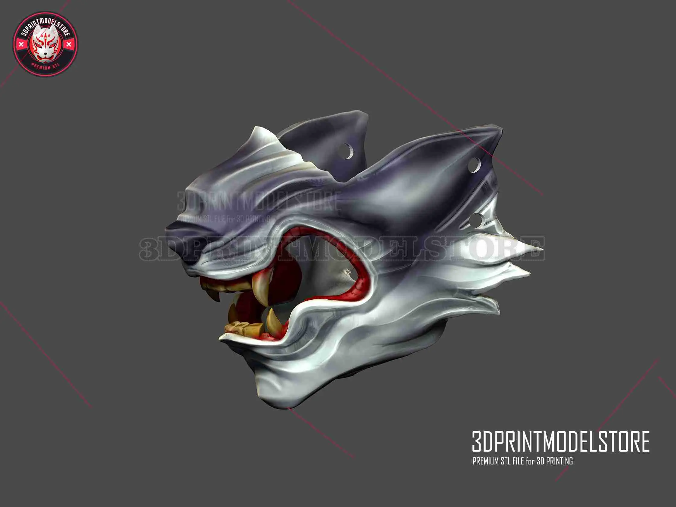 Wolf of Tsushima Mask - Japanese Oni Samurai Ghost Mask