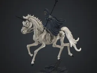 FREE Skeletal unicorn with lich rider