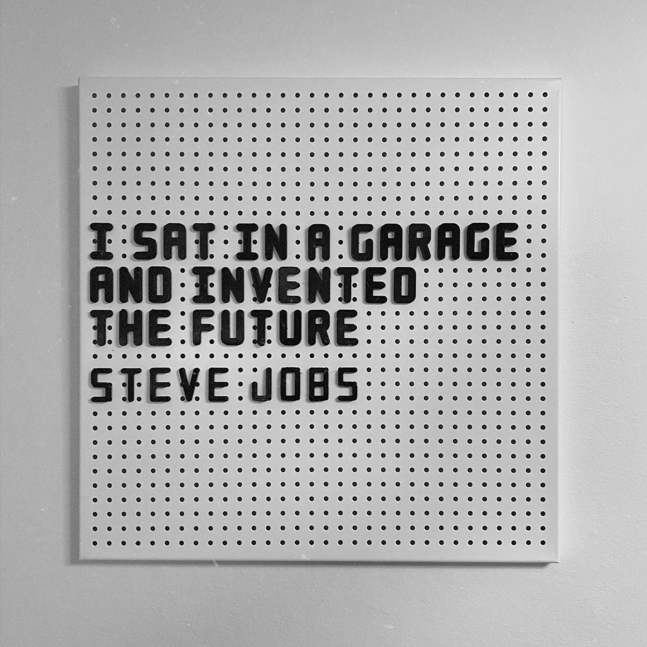 Pegboard kit (Biltema) - Monopeg Rounded typeface