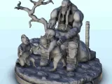 Orc family with father and children 9 - miniatures warhammer-0