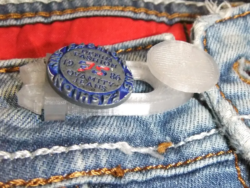 Button extension for clothes