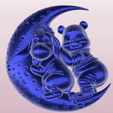 WINNIE POOH, BURRITO Y LUNITA