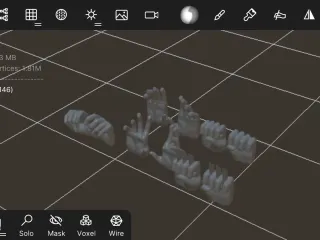 set of hand for action figure 