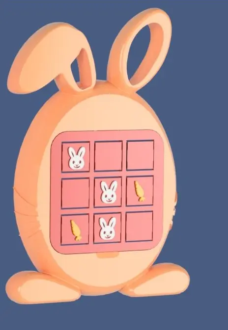 Tic Tac Toe easter bunny-2