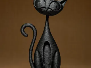 Funny Cat Figurine