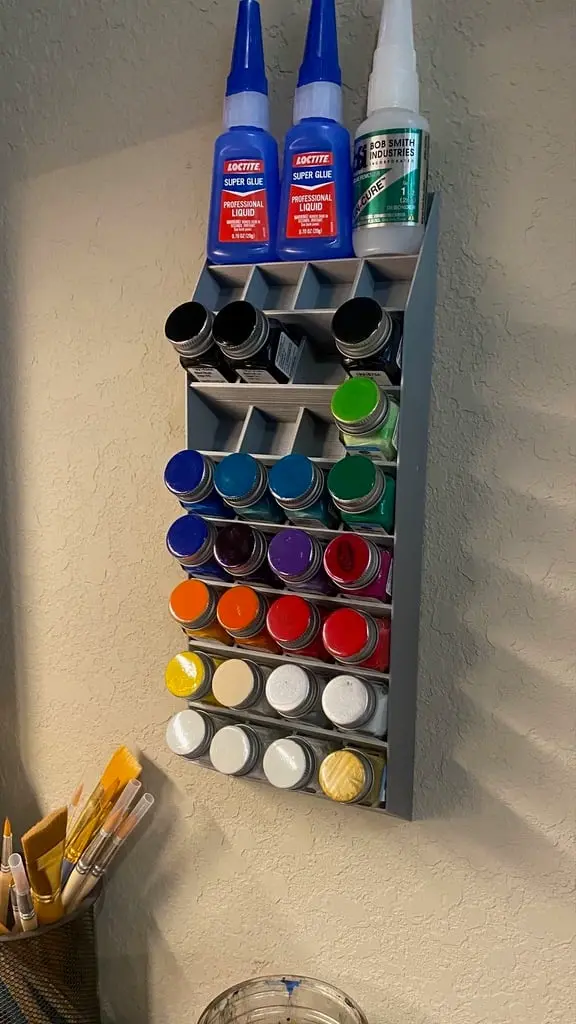 testors paint bottle wall mounted holder 3D models download