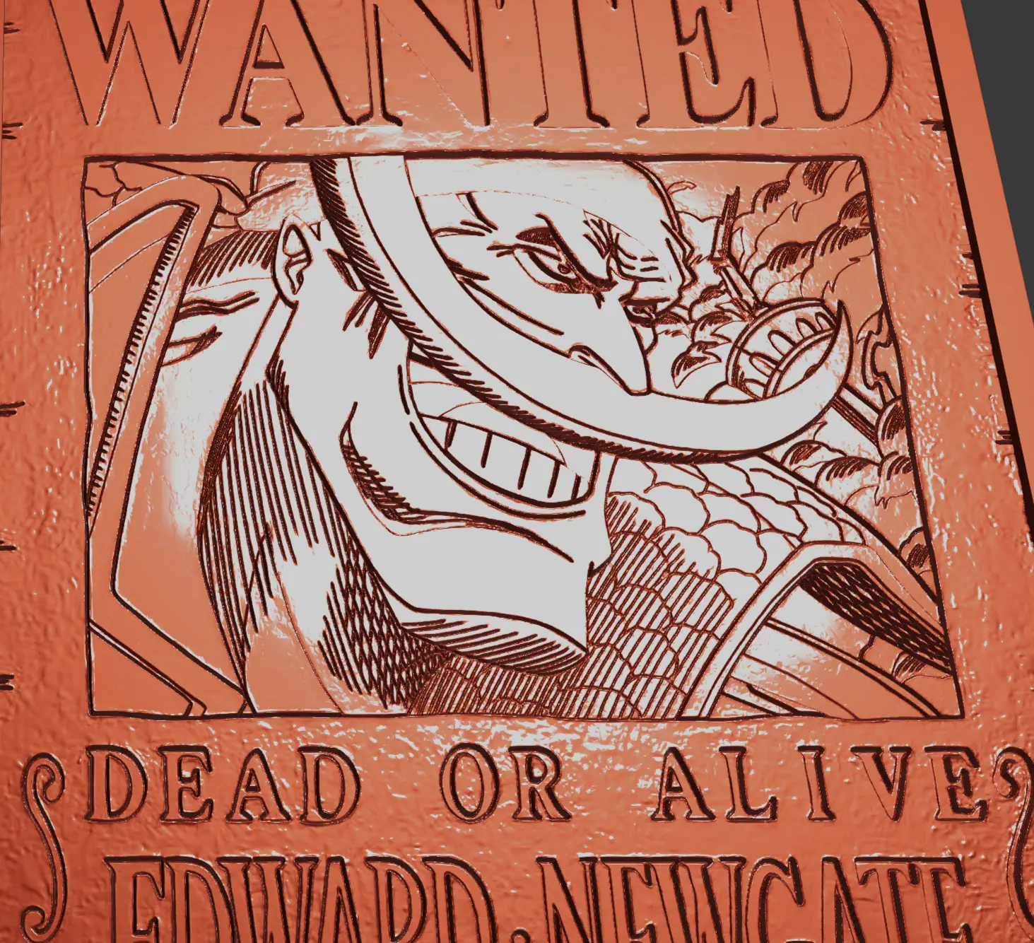 WHITE BEARD/EDWARD NEWGATE WANTED POSTER - ONE PIECE