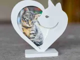 Moldura com coração de gato-0