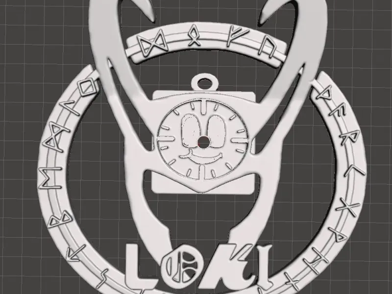 LOKI UHR MIT SOCKEL ZUM HALTEN DER UHR