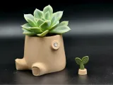Sprouting Tree Stump Magnetic Planter-3