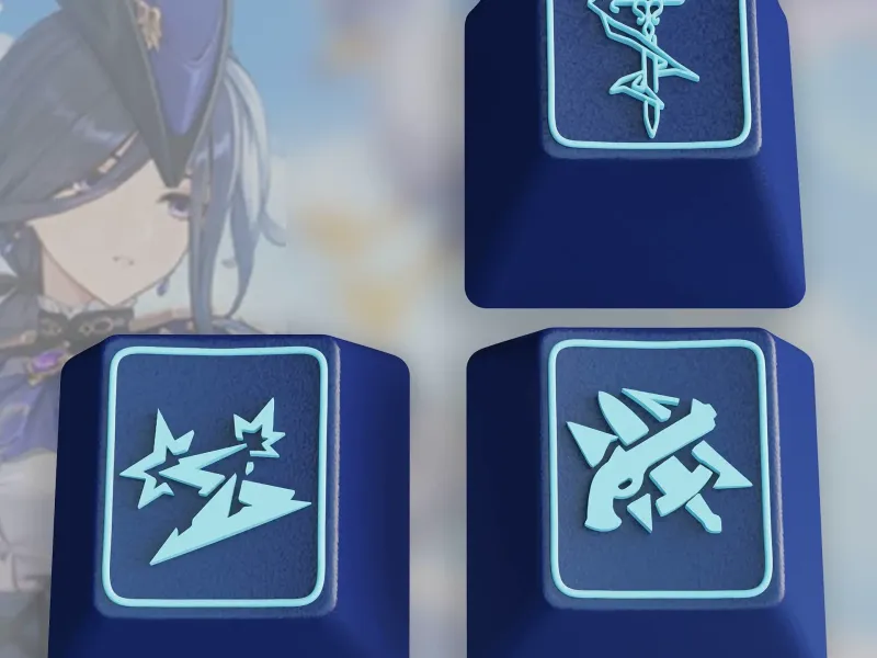 Genshin Impact Clorinde Keycaps – OEM Profile STL Files
