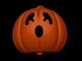 Cute Ghost Pumpkin Lantern STL-4