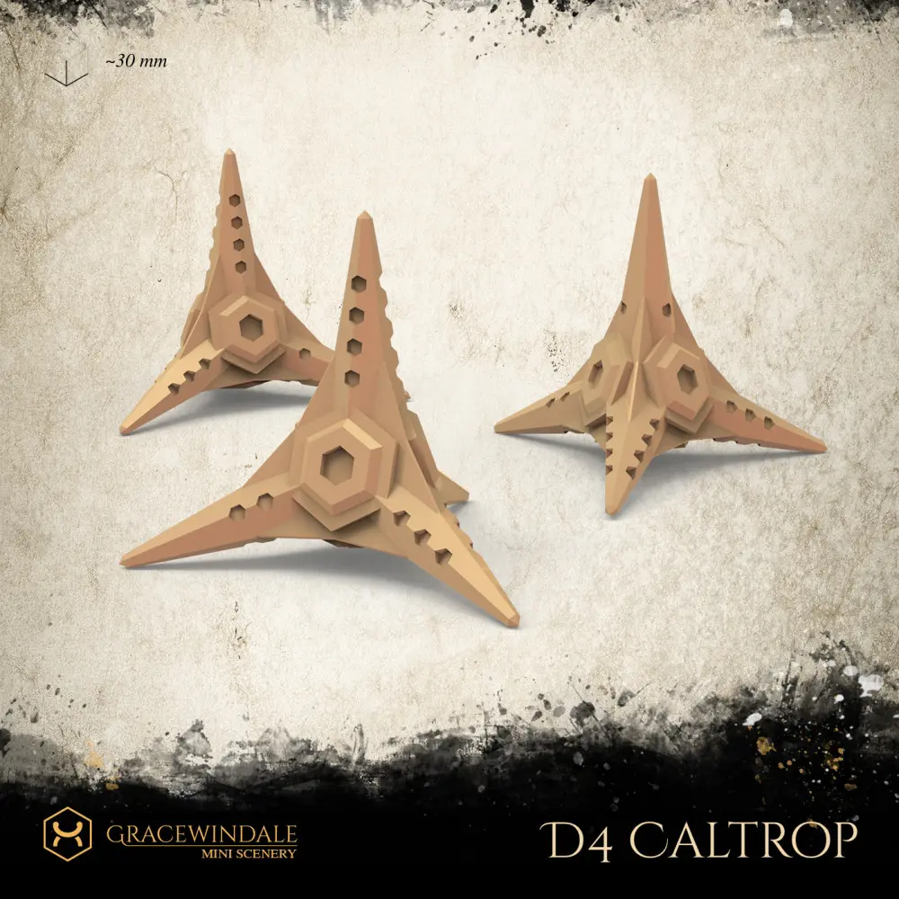 Caltrop D4 Die