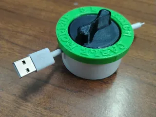 Smartphone charger cable rollup