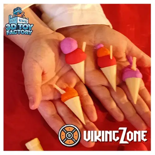 🍦 Complete Play-Dough Ice Cream Kit - Molds, Cones, Spoons,