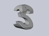 1-2-3 3-Way Perspective Text Geometry Gimmick-3