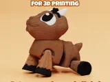 Articulated Goat 3D Print File: Flexi Fidget Toy-3