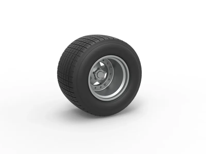 Wheel of Super Dirt Late model Scale 1:25