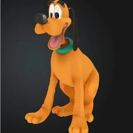 Pluto-Painted and Unpainted