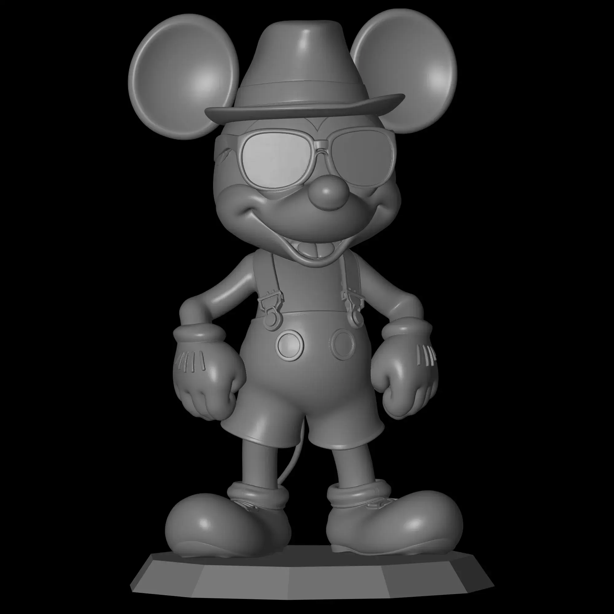 Poly Mickey Stl File Other STL Download - Disney Mickey Mouse figureby Aytuğ