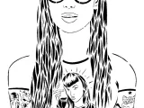 Girl stencil 81-0