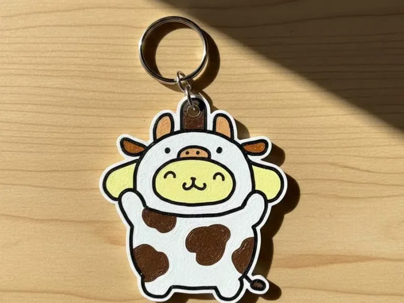 Keychain - Pompompurin Cow