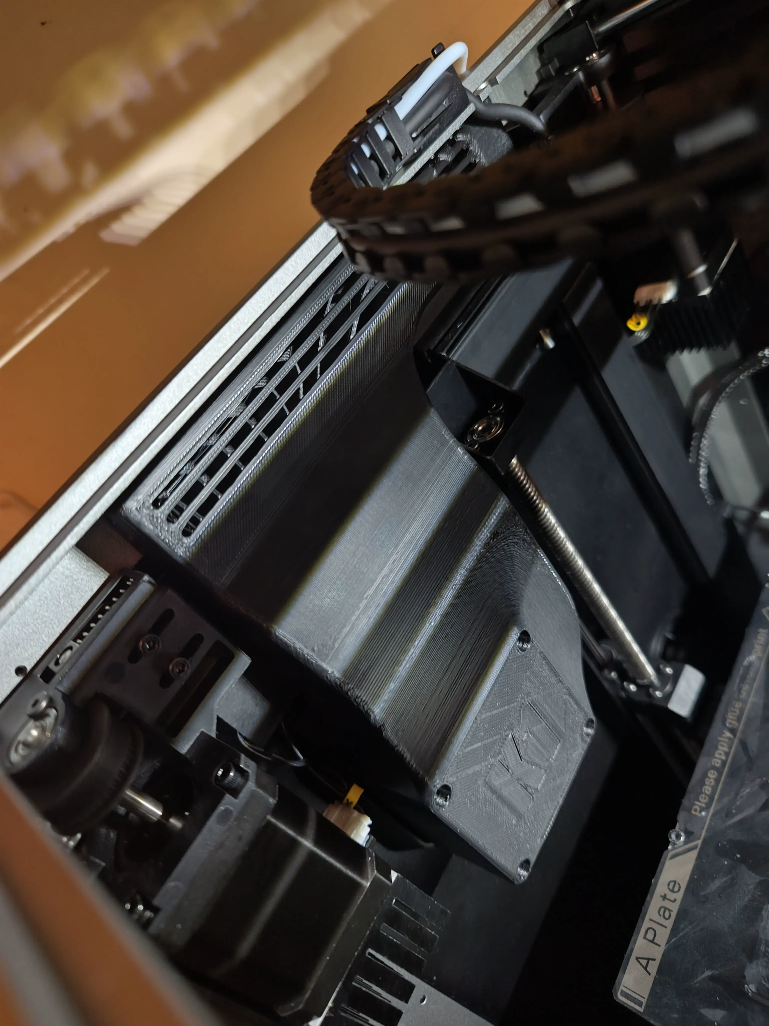 Creality K1 Rear Fan Airflow Redirector (Back Fan Cover)