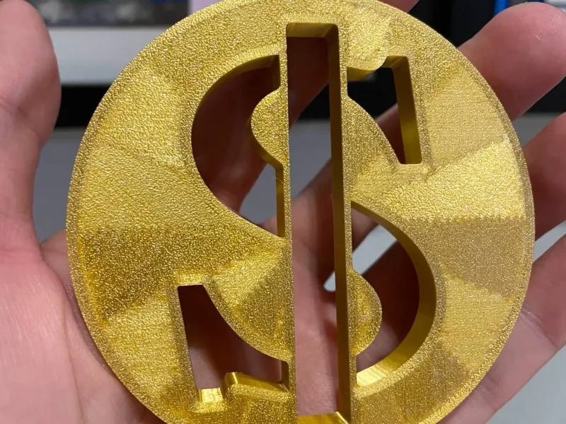 Thug Life Gold Dollar Chain