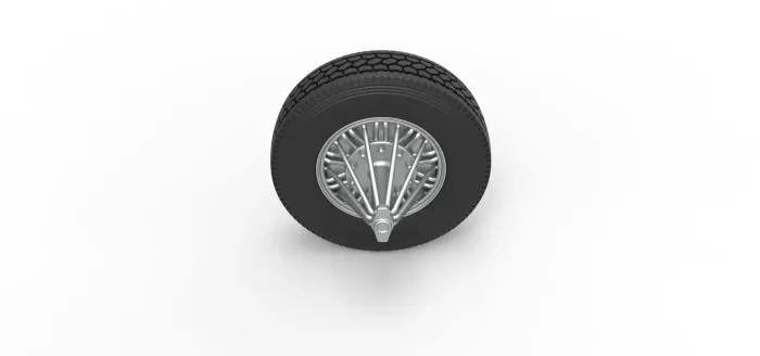 Vehicles & Machinery STL Download - Front custom Slab wheel of semi ...