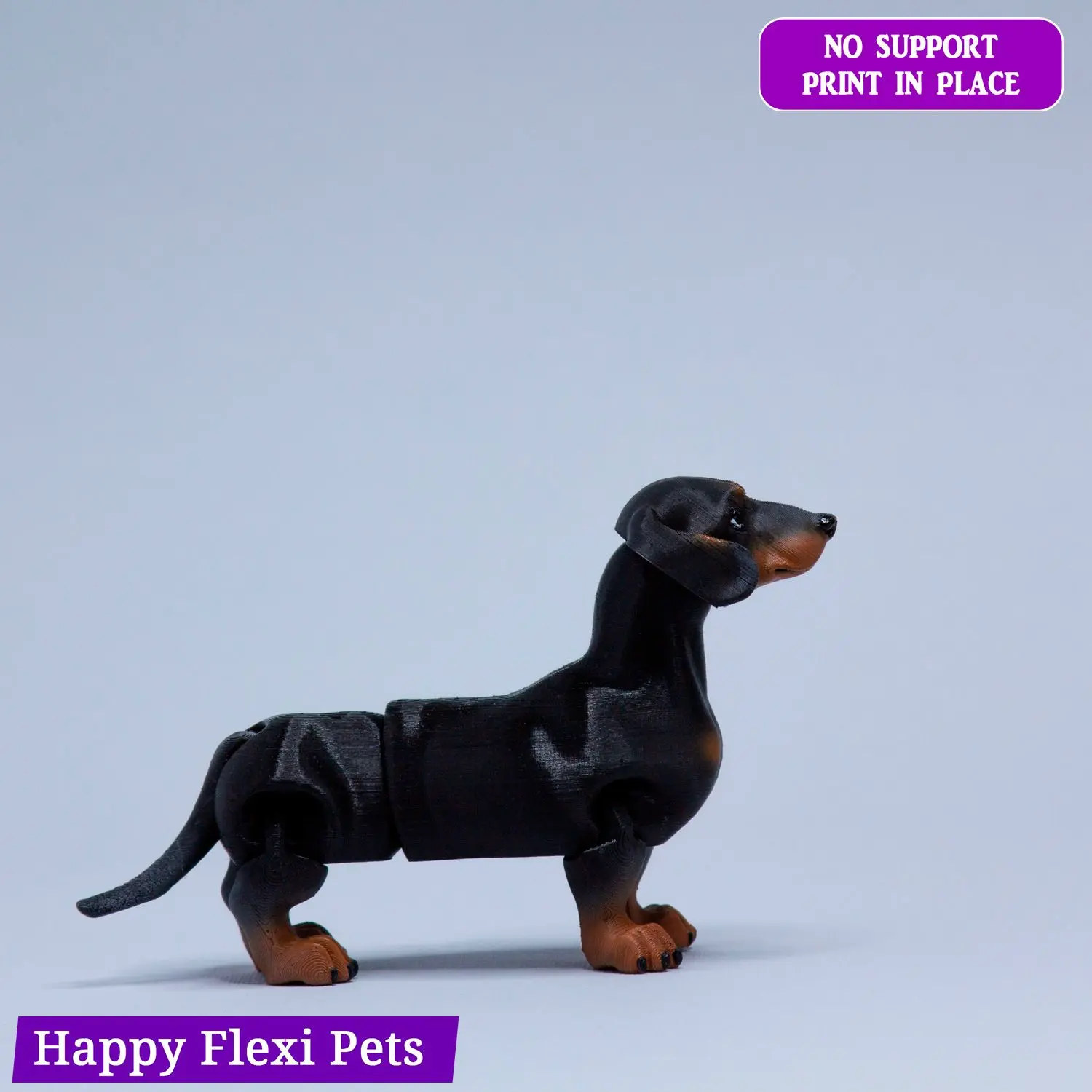 Weenie the dachshund (sausage dog, dackel) articulated toy