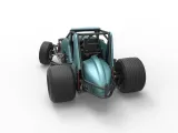 Sprint car while turning Scale 1 to 25-5
