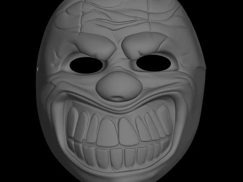 clown mask model