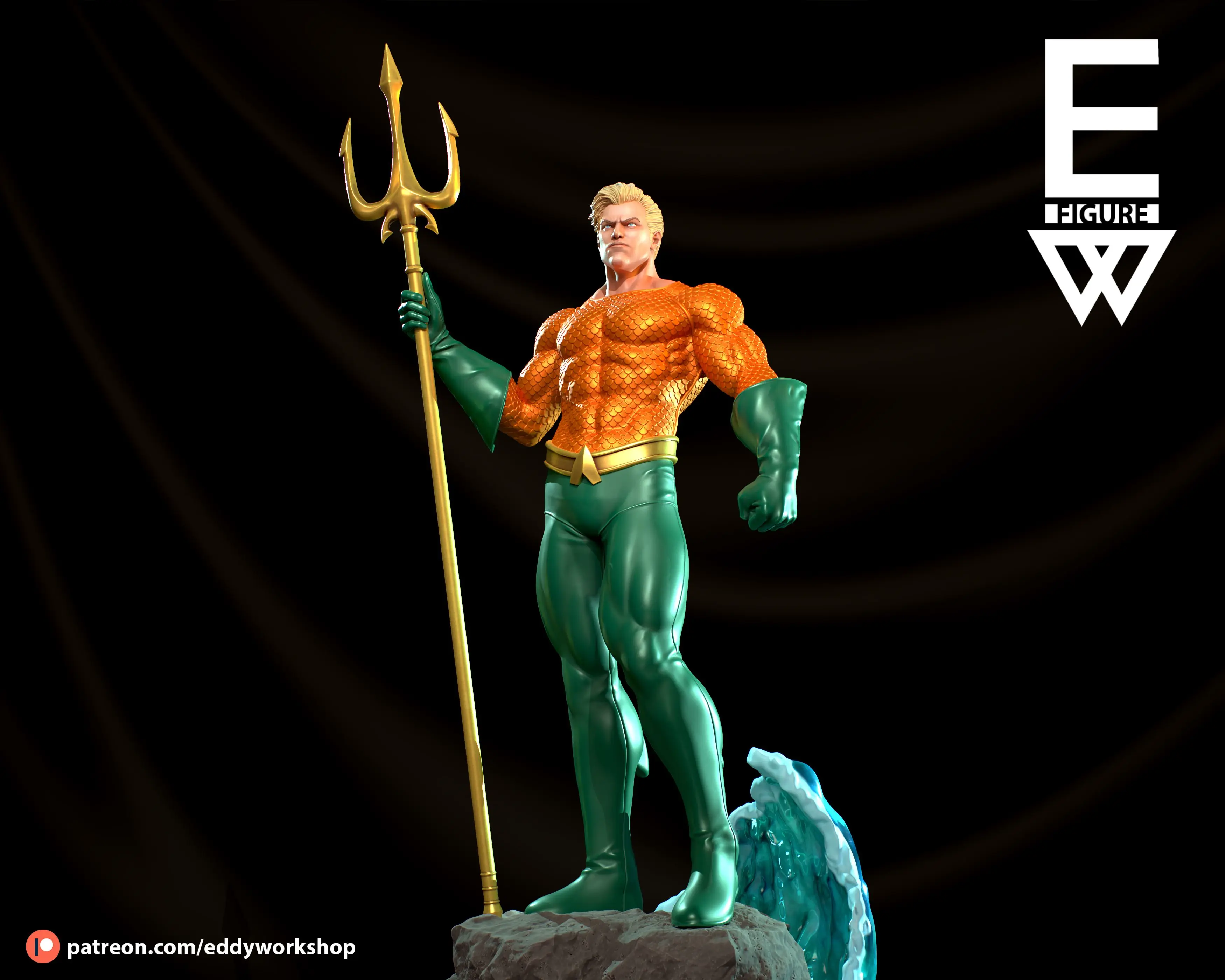 Aquaman - 3D STL LISTO PARA IMPRIMIR