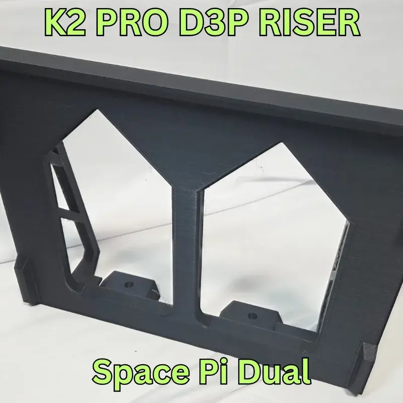 K2 Pi Rack 3D Printer Files | 3MF File | Dual Space Pi extension shelf for the K2 ...