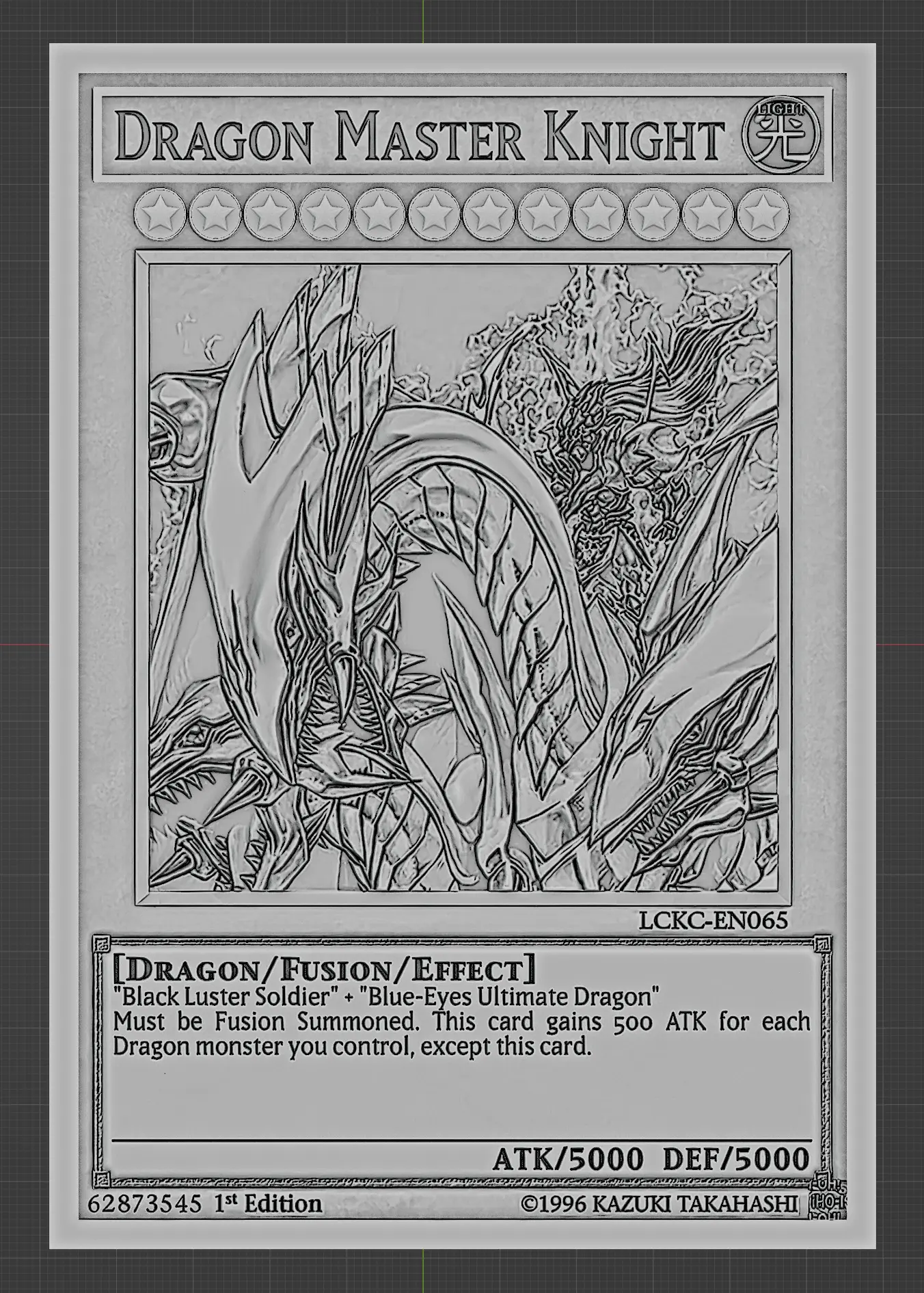 dragon master knight yugioh card Yu-Gi-Oh! - (UE02-EN001) - Ultimate Edition 2 - Limited Edition This card gains 500 ATK for each Dragon Other STL Download - dragon