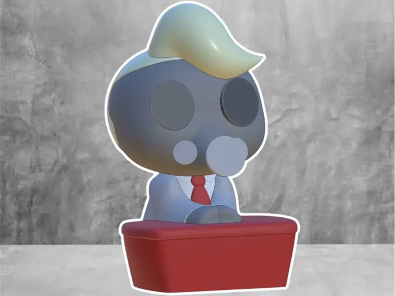 Tom Trench Chibi / Hazbin Hotel /3mf