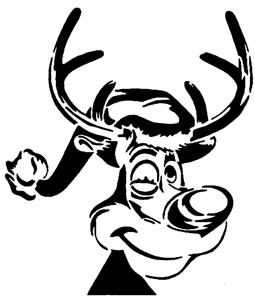 Reindeer stencil