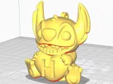Stitch H Keychain-2