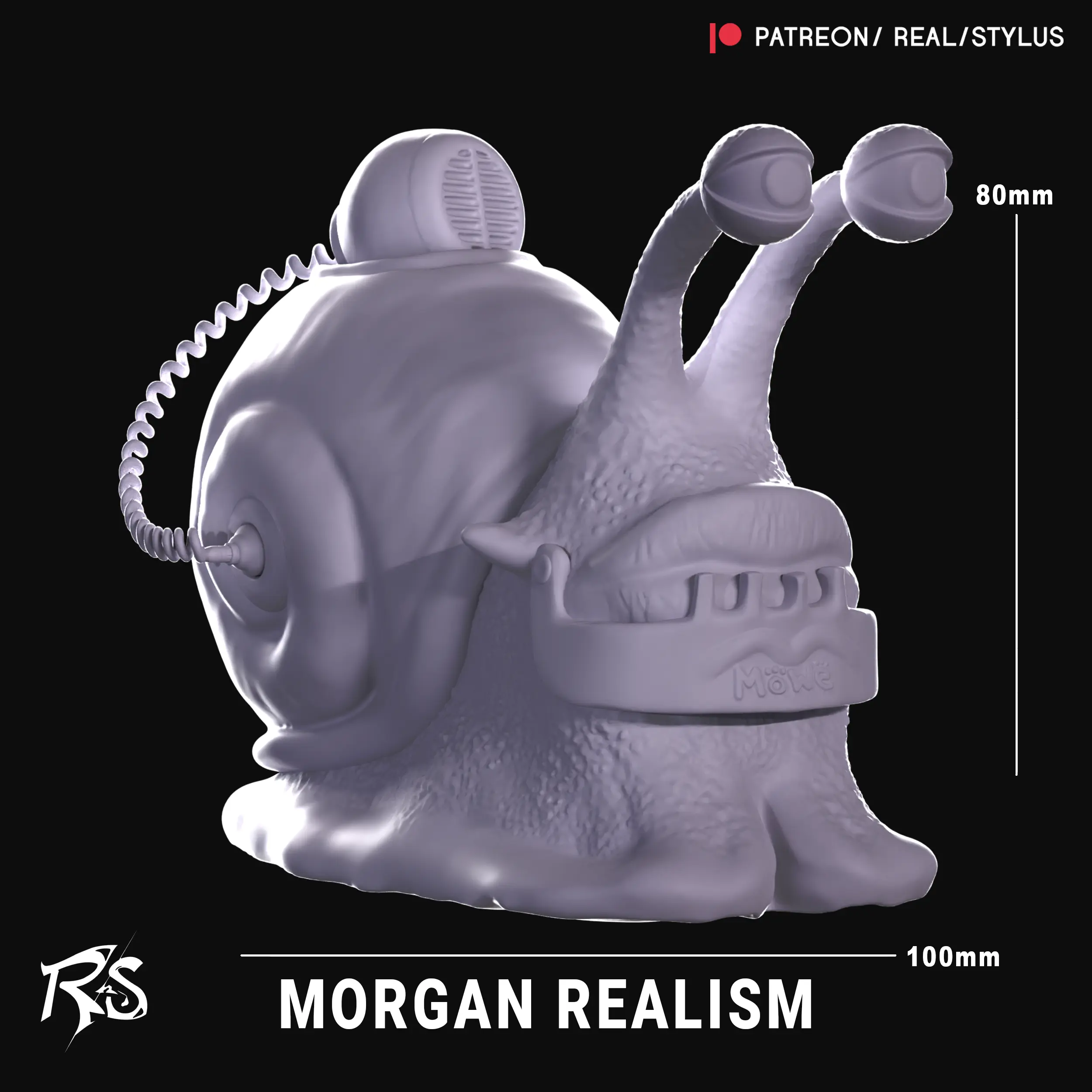 DEN DEN MUSHI MORGAN - 3D PRINT - ONE PIECE LIVE ACTION