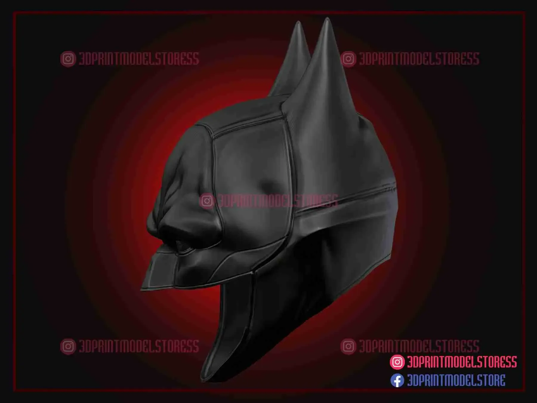 The Batman Helmet - Batman Cowl DC Comics Cosplay