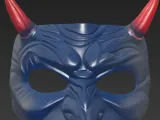 Demon Face Mask 3D Print Model Horror DemonStyle Decorative-0