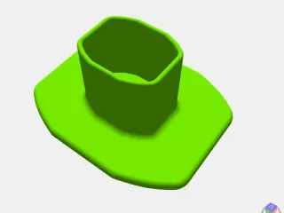 The Flux stand is Oval